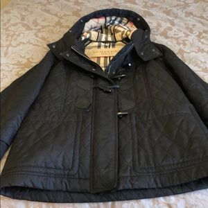 Staple black Burberry Brit coat size small